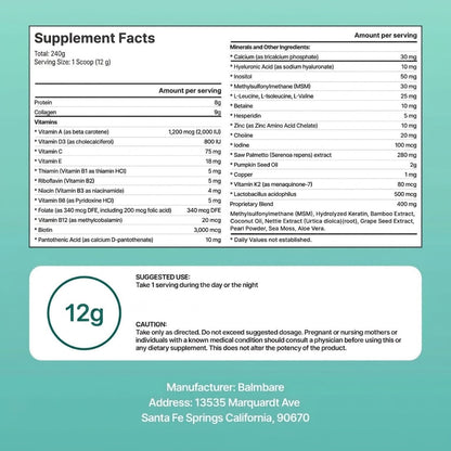 Supplement facts